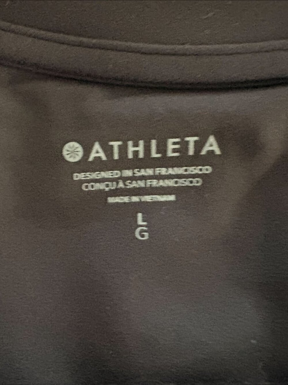 NWT Athleta Black Cinch Tank Ruched Athletic Top Cami Size Large - Picture 6 of 7